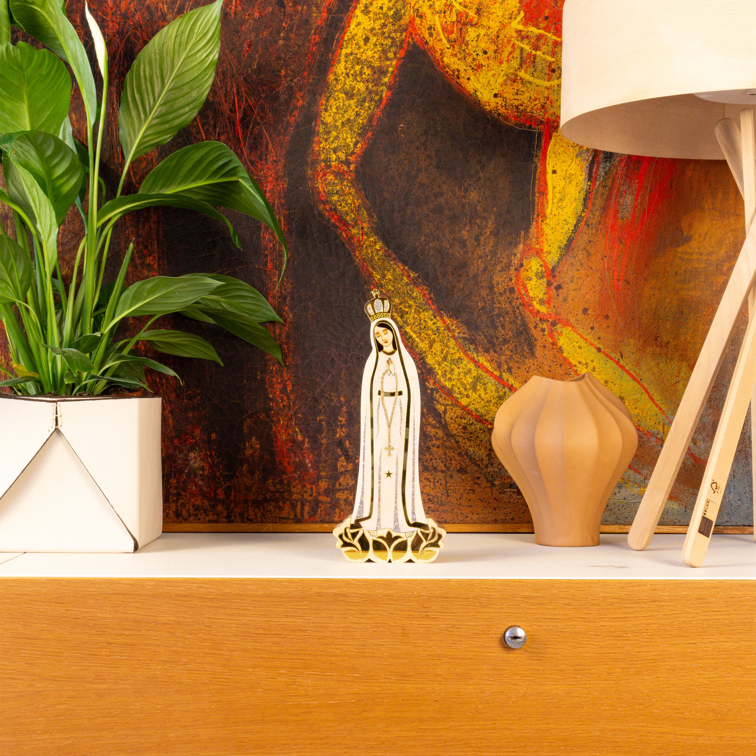 Escultura Nossa Senhora de Fátima Sofistic Patricia Maranhão