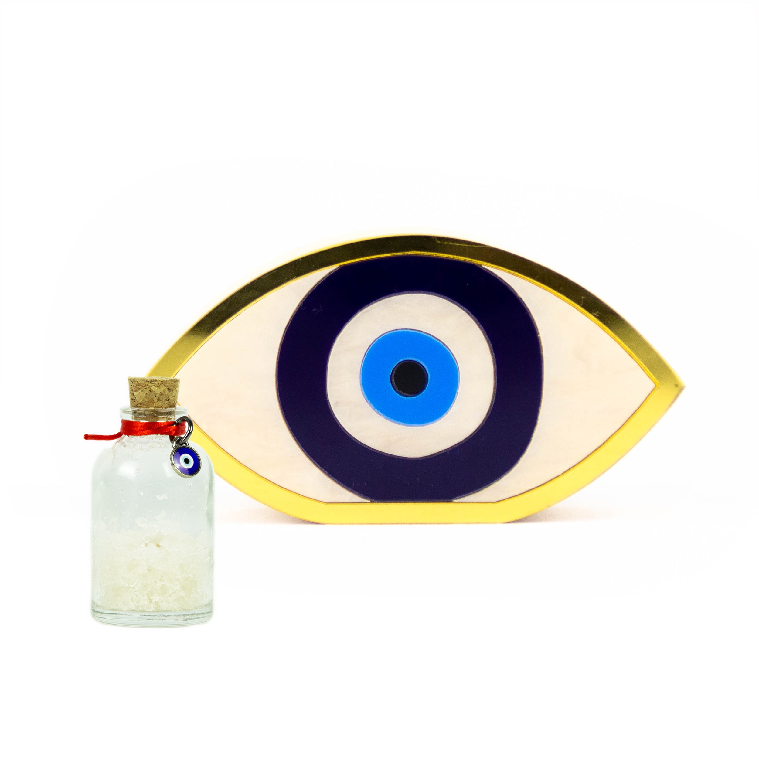 Evil Eye Wood Sculpture Mini