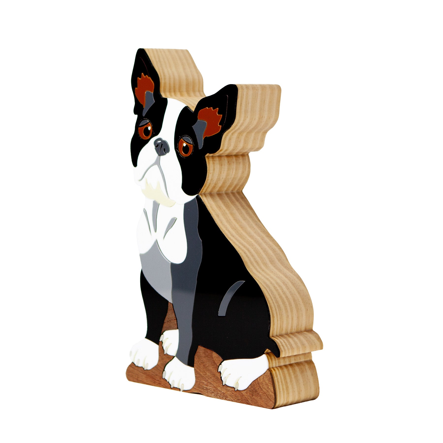 French Bulldog Wood Sculpture Patricia Maranhão
