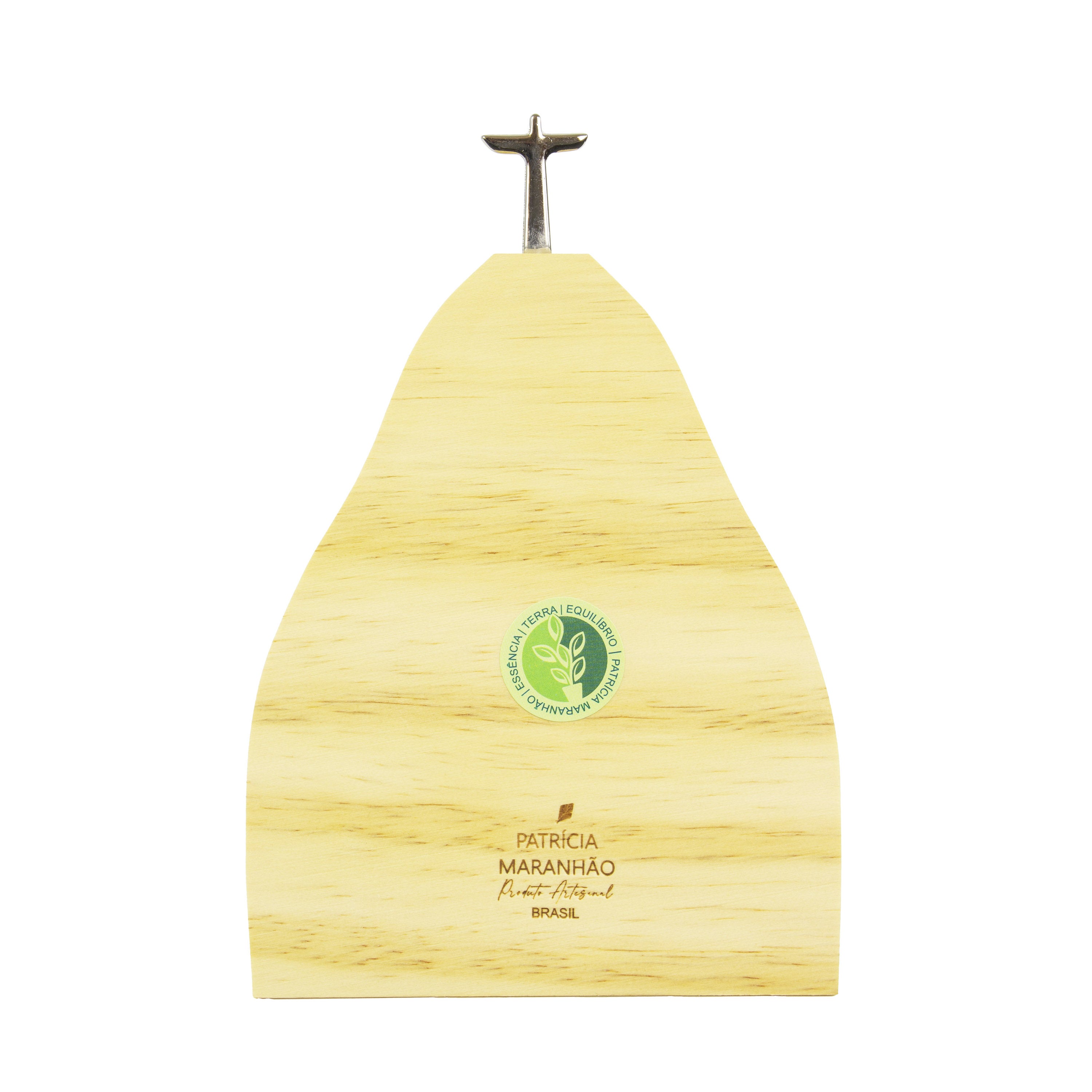 Wooden Sculpture Corcovado Copacabana Blue M Patricia Maranhão