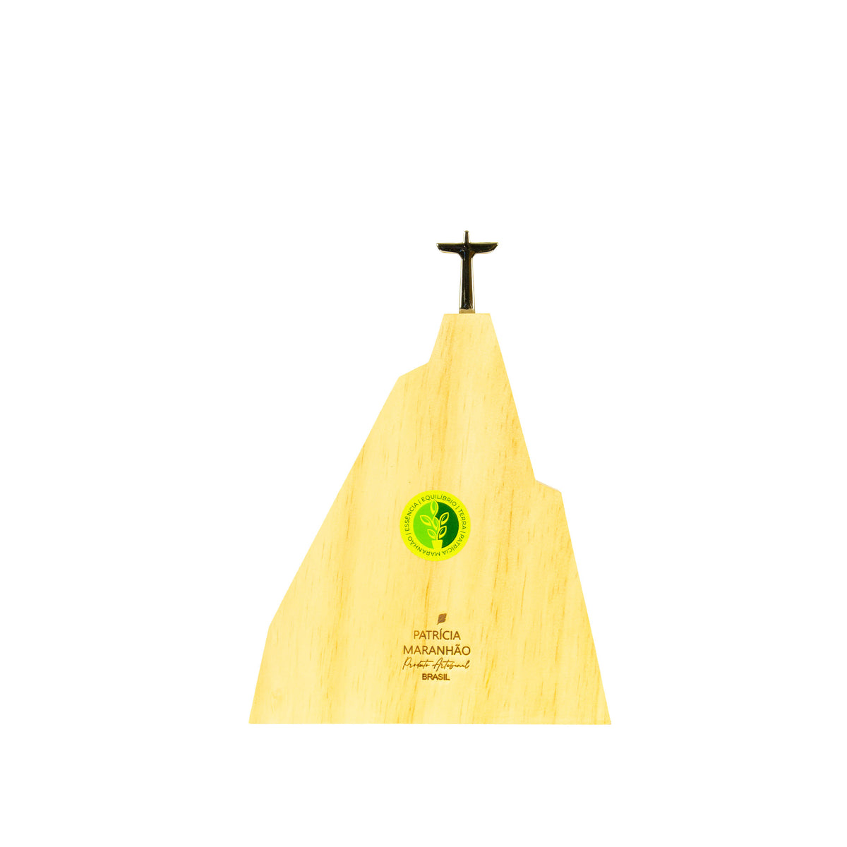 Corcovado Rio Cubist Wooden Sculpture (L)