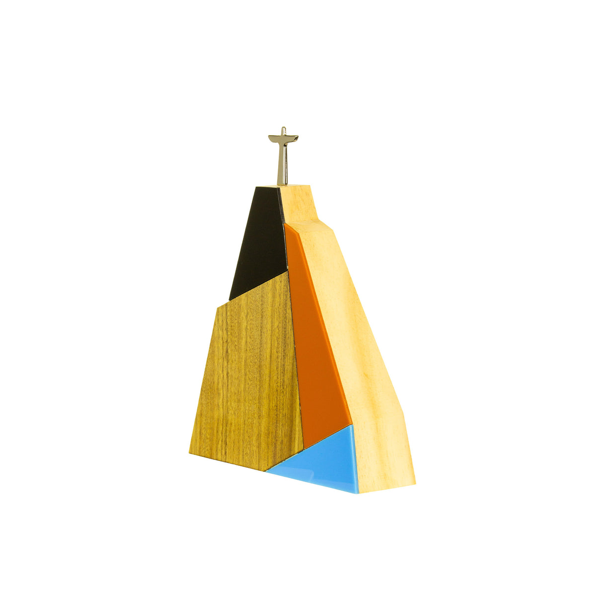 Corcovado Rio Cubist Wooden Sculpture (L)