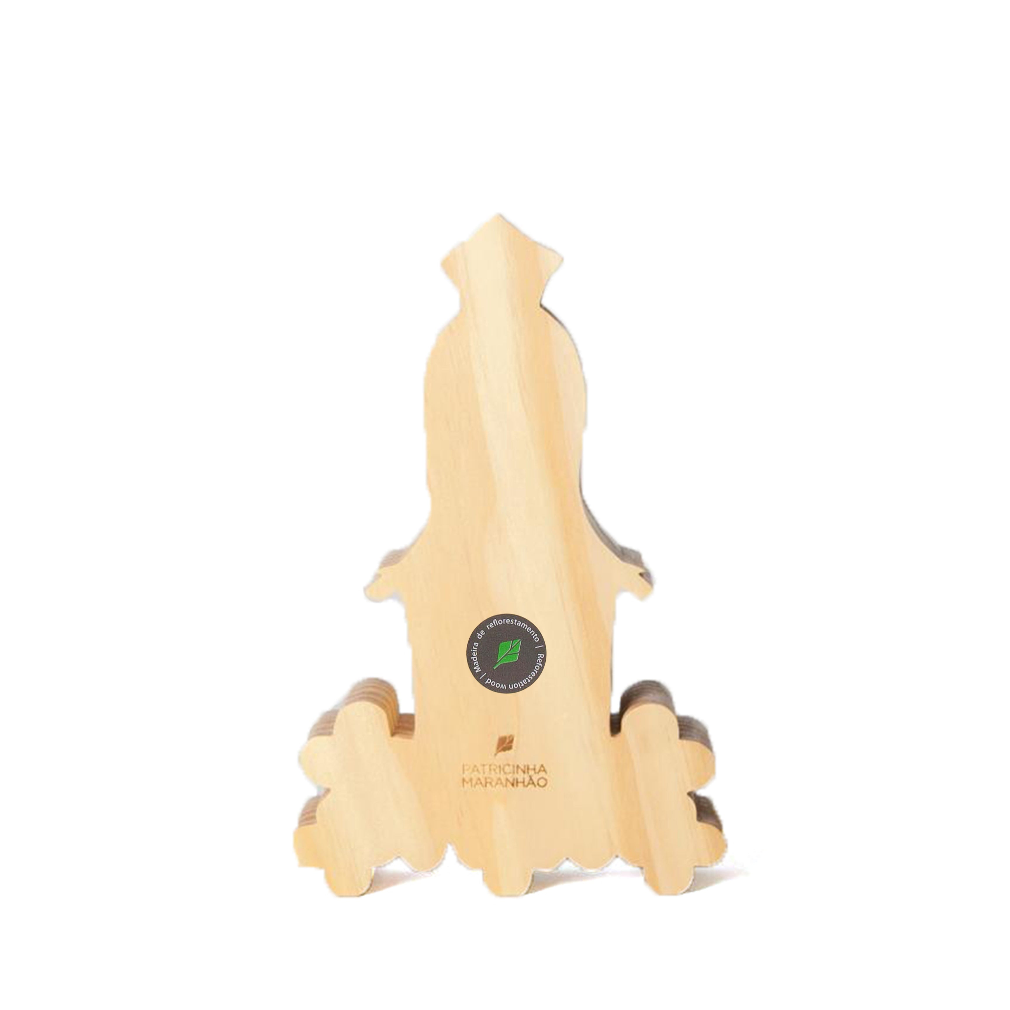 Wooden Sculpture Sacred Heart of Mary Sacra Mini Patricia Maranhão