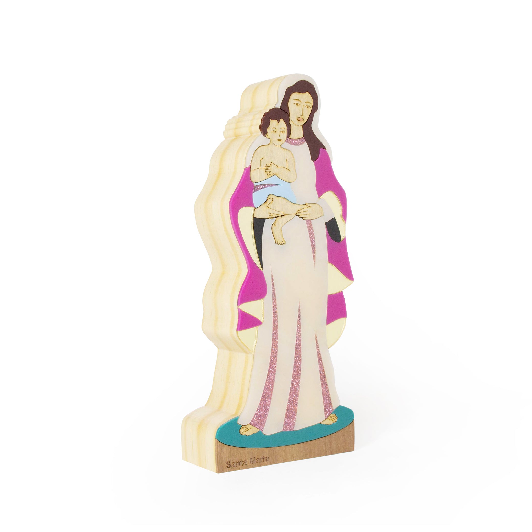 Escultura de Madeira Santa Maria Patricia Maranhão