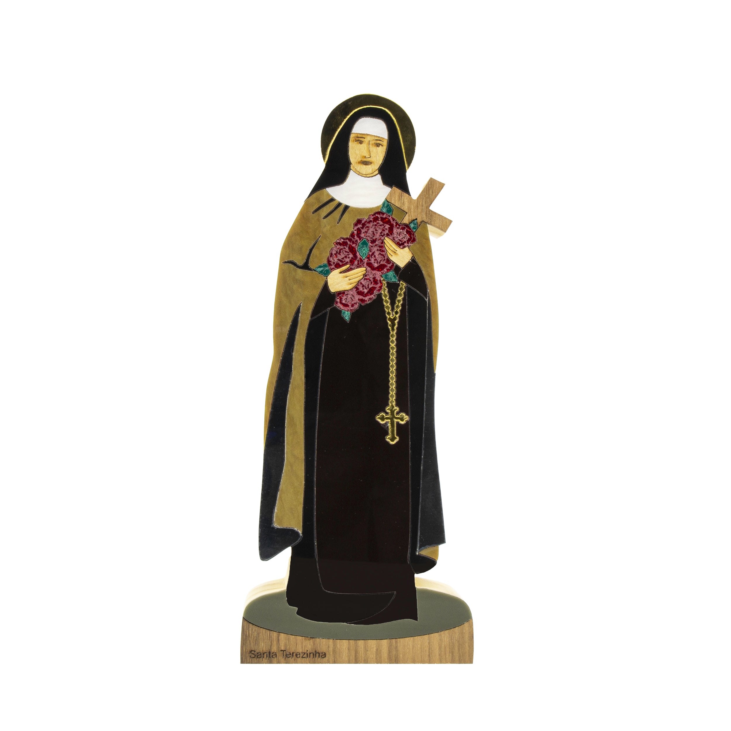 Wooden Sculpture of Saint Therese Sacred Patricia Maranhão