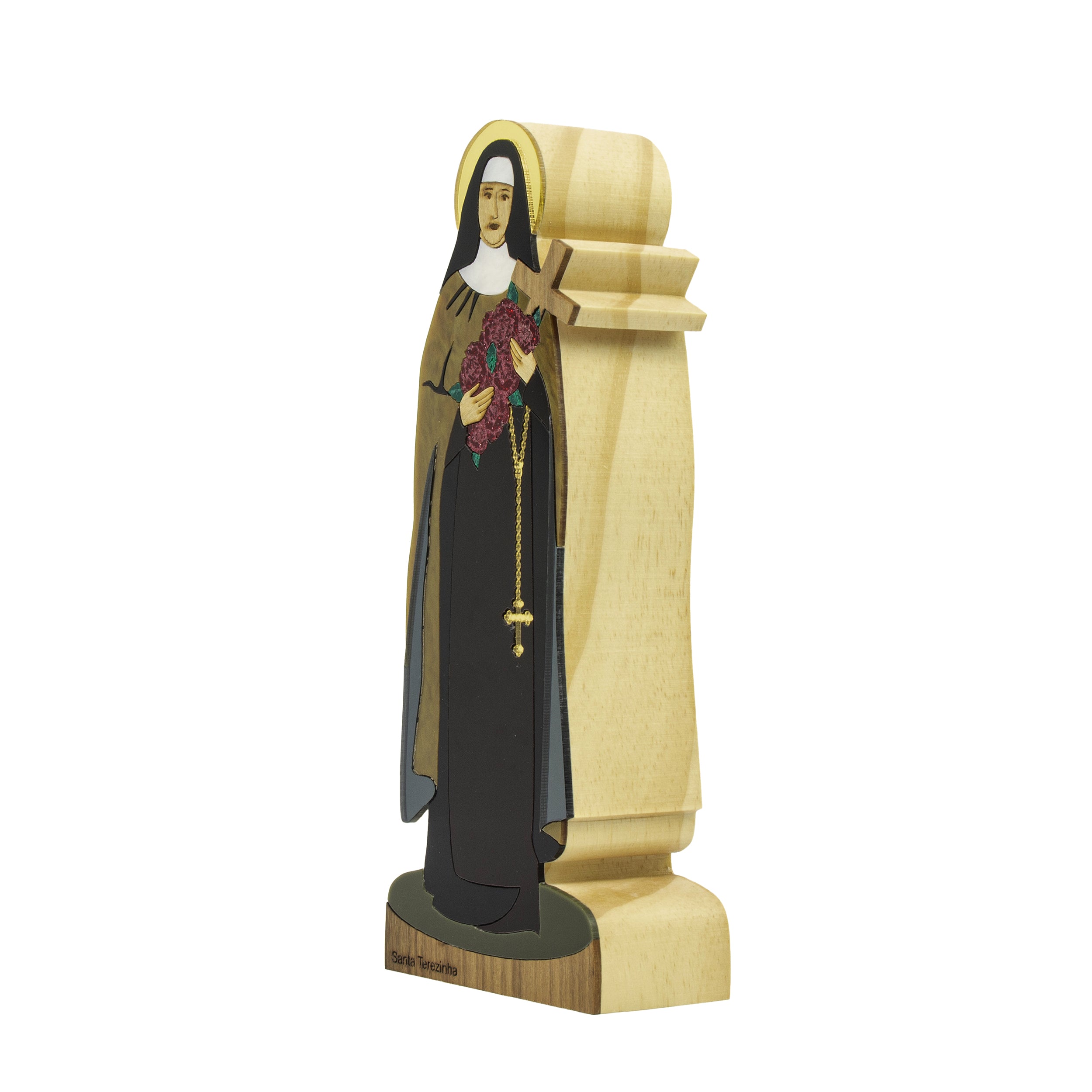 Wooden Sculpture of Saint Therese Sacred Patricia Maranhão