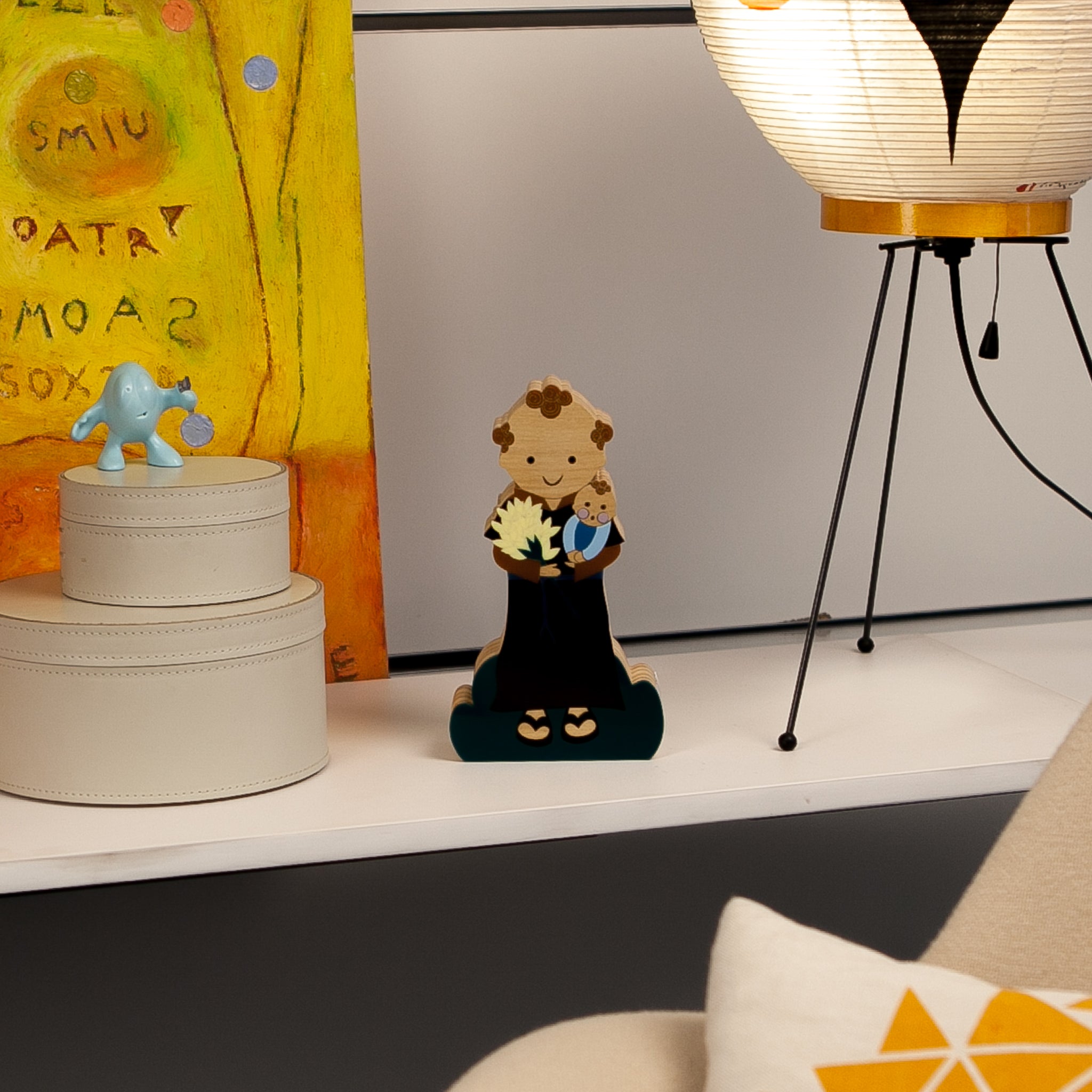 Wooden Sculpture Saint Anthony Mini Patricia Maranhão