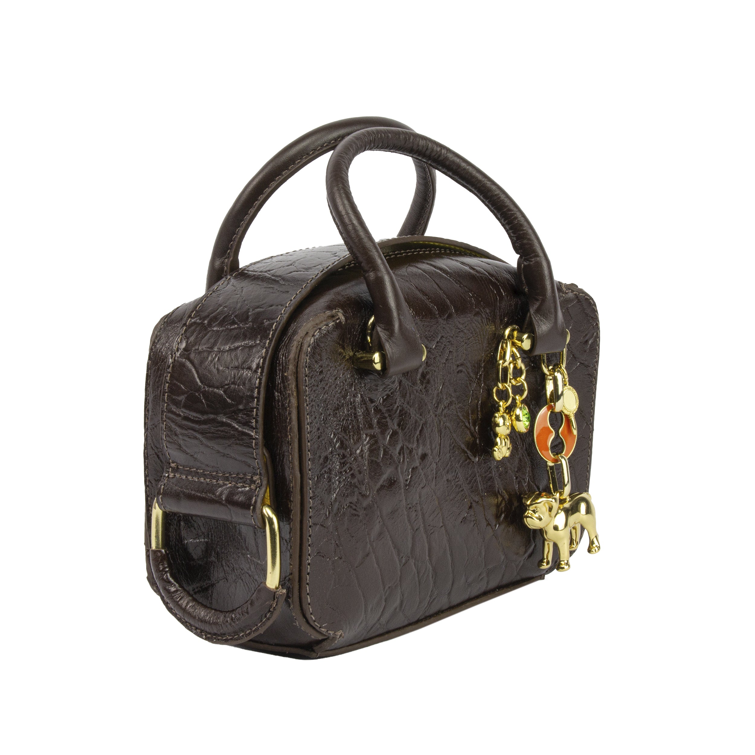 Bolsa Cluth Gisele Túnisia Marrom Dog Laranja