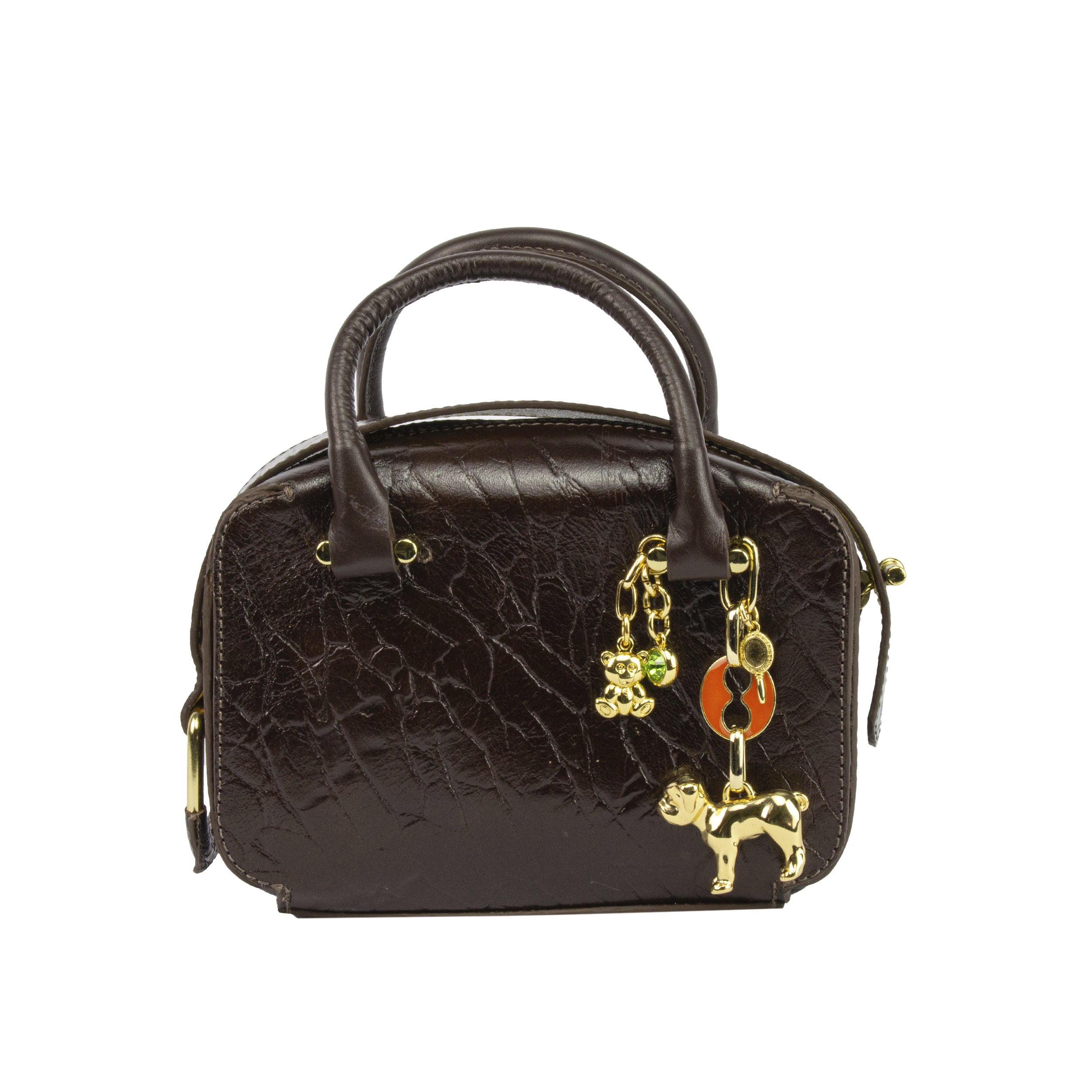 Bolsa Cluth Gisele Túnisia Marrom Dog Laranja