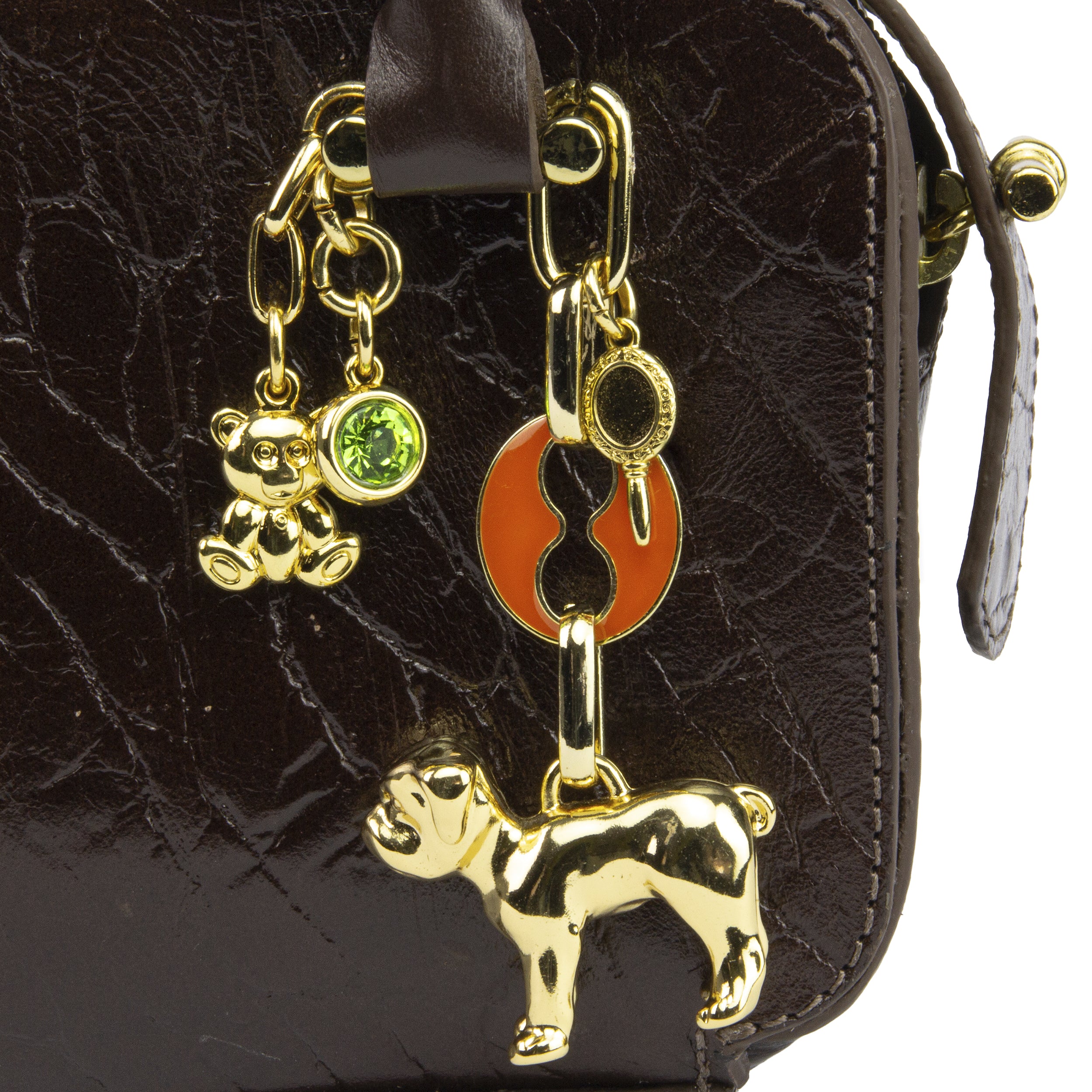 Bolsa Cluth Gisele Túnisia Marrom Dog Laranja